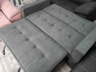 Sofá cama gris - 2 plazas