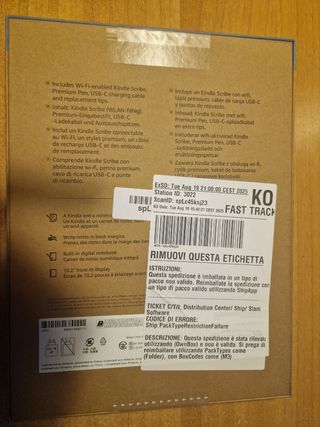 Kindle Scribe 64GB - Grigio - Non trattabile!