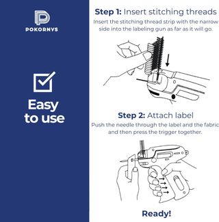 Sujetadores etiquetas ropa 25mm (Pokornys)