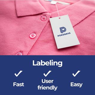 Sujetadores etiquetas ropa 25mm (Pokornys)