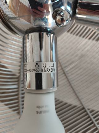 Lámpara techo Narvi - Rejilla metal + 3 Bombillas