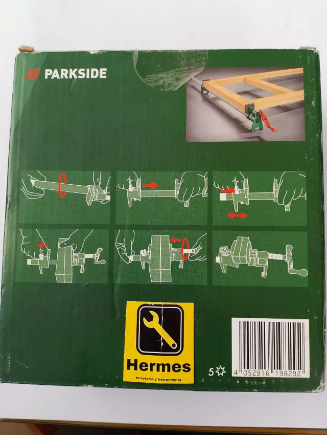 Prensa de tornillo Parkside para tuberías