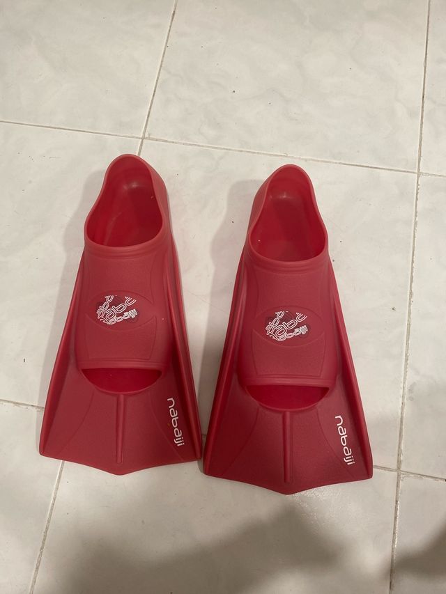 Aletas natación Nabaiji rojas
