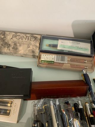 Lote plumas y bolígrafos de alta gama 14k
