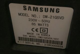 TV Samsung CRT DVD Plano 50x60x50cm con mando.