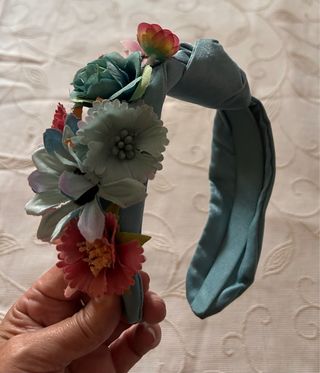 Diadema y cinturón flores | tocado
