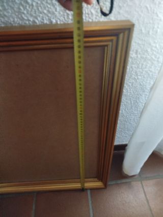 Marco dorado con cristal