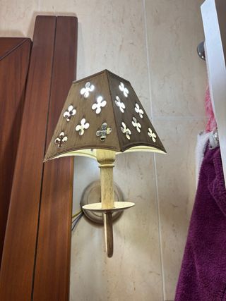 Aplique de Pared - Metal y Madera 2 unidades