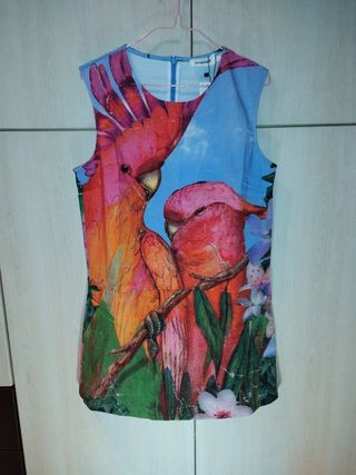 Mono Desigual estampado loros