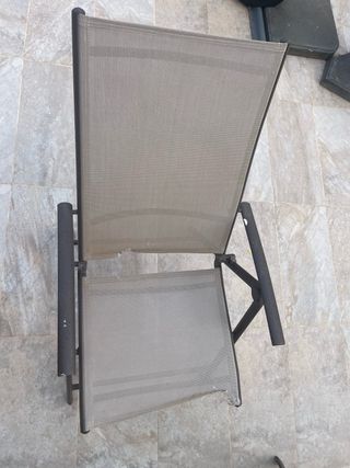 Mesa jardín exterior - cristal y metal