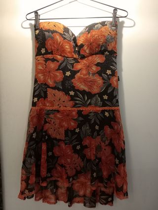 Vestido Flores y brillante