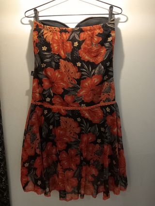 Vestido Flores y brillante