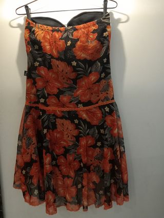 Vestido Flores y brillante
