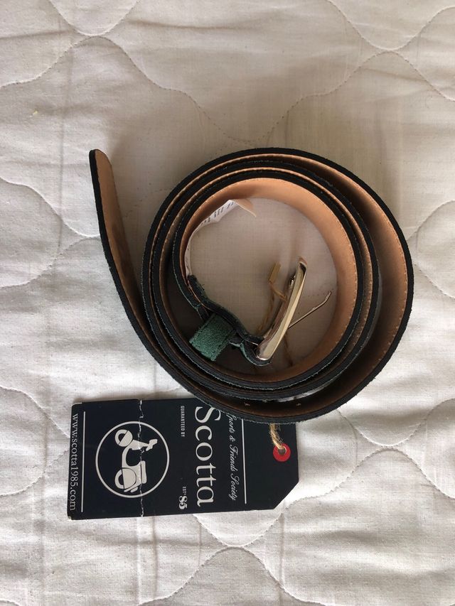 Cinturón Scotta verde - Talla 95 ctms nuevo