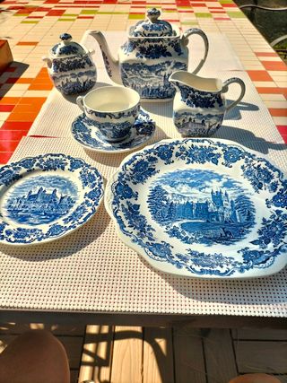 Juego de té inglés vintage años 60