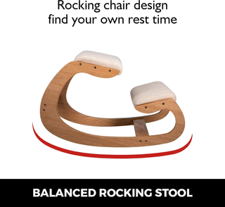 Sedia ergonomica inginocchiata in Legno Naturale L