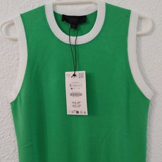 Top Zara verde nuevo
