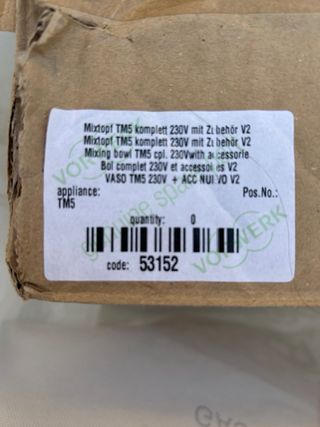 Vaso Thermomix TM5 - Recambio