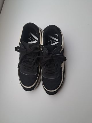 Zapatillas deportivas niño - Blanco y Negro