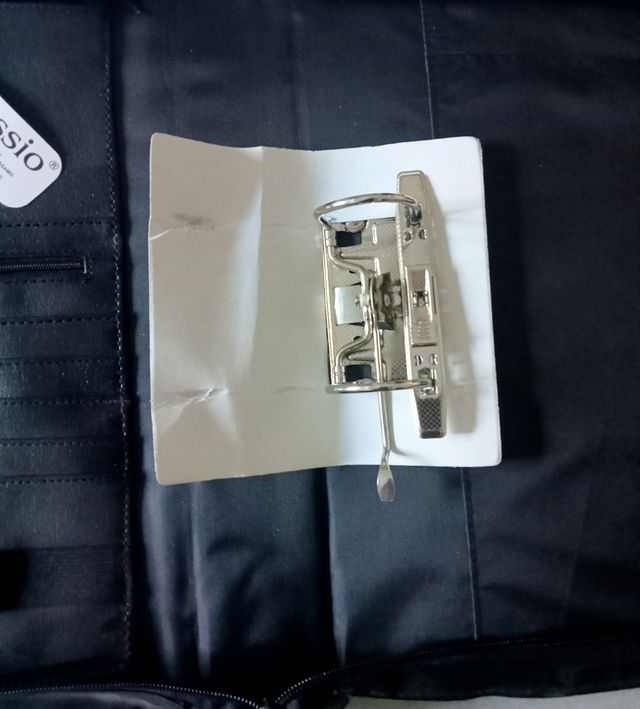 Bolsa Carteira em Couro Sintético Preto