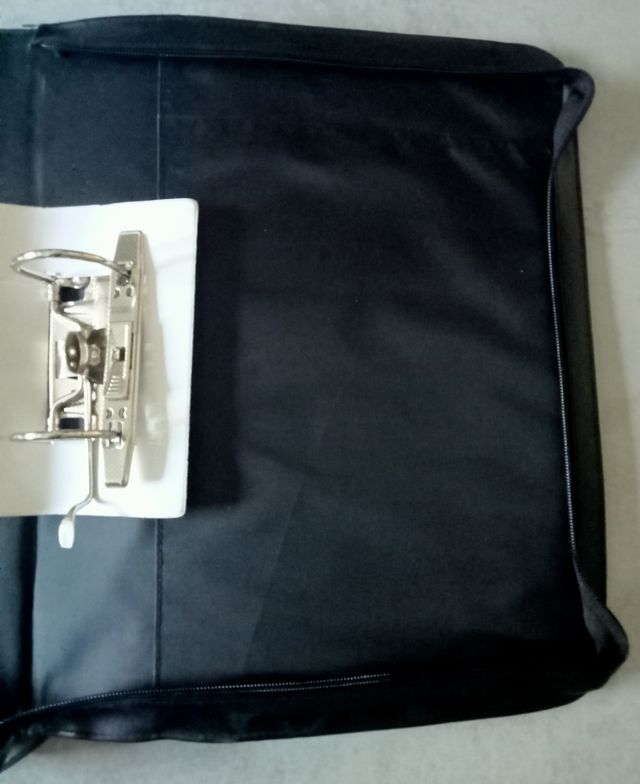 Bolsa Carteira em Couro Sintético Preto