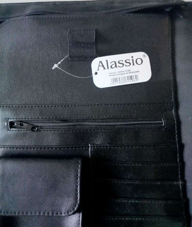 Bolsa Carteira em Couro Sintético Preto