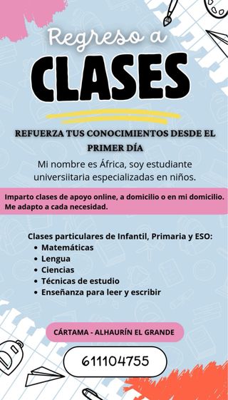 Clase particulares Cártama, Alhaurín el Grande