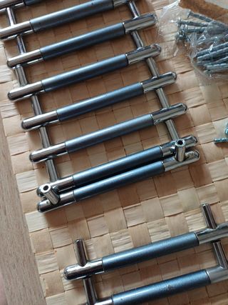 Tiradores cocina - metal gris plata