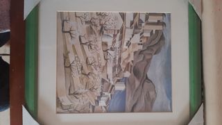 Cuadro paisaje costumbrista