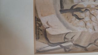 Cuadro paisaje costumbrista