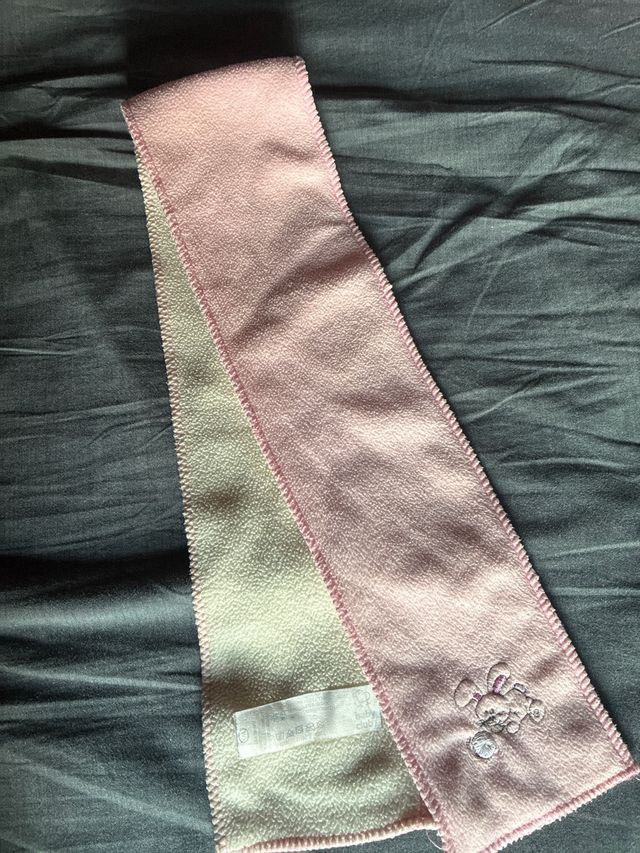 Gorro y bufanda niña rosa