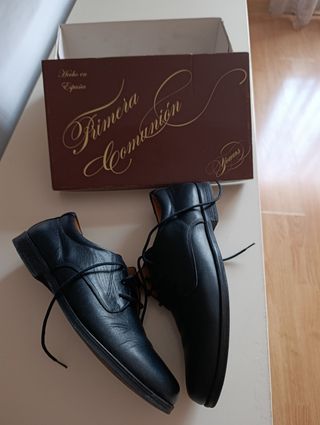 Zapatos traje cordones niño 