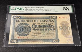 Billete 500 Pesetas España 1936
