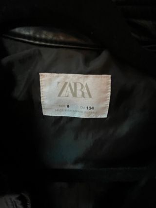 Chaqueta negra de cuero niño