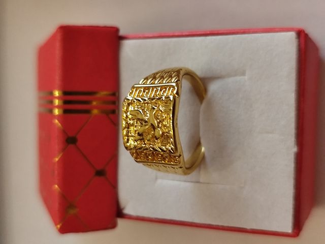 Anel em ouro 18k.eliminado n. 21