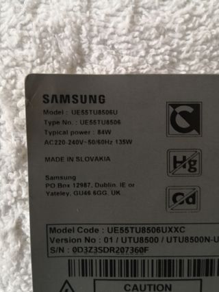 Se Vende Placa fuente poder TV Samsung