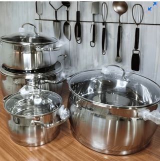 Juego cacerolas Royal Swiss 8 piezas