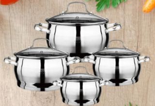 Juego cacerolas Royal Swiss 8 piezas