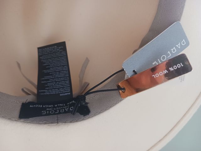 Sombrero Fedora Lana - Beige