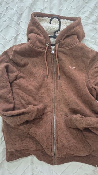 Sudadera Hollister marrón talla M