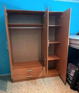 Armario 3 puertas madera