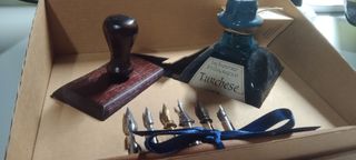 Estuche pluma estilográfica vintage