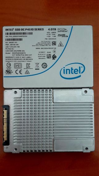 x2 Intel SSD DC P4510 4TB - NVMe
