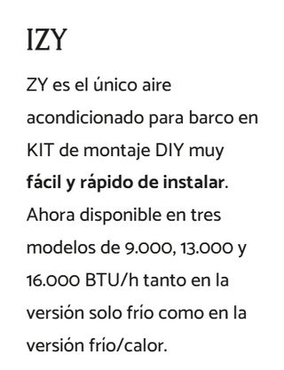 AIRE ACONDICIONADO PARA BARCO EN KIT DE MONTAJE