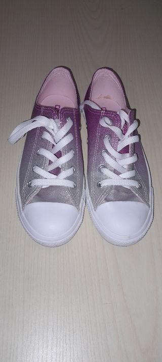 Converse glitter rosa-argento TG 38
