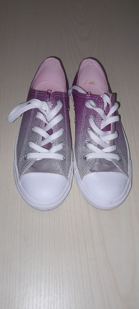 Converse glitter rosa-argento TG 38