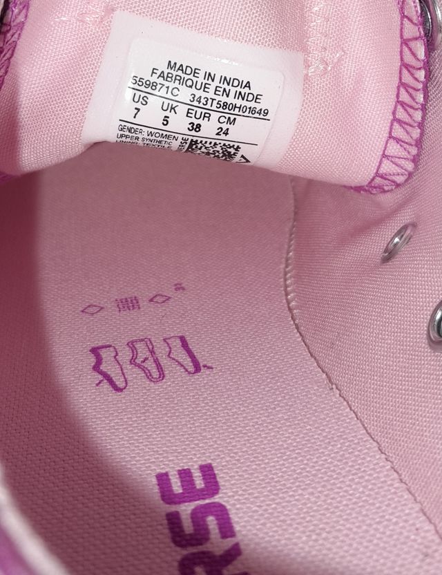 Converse glitter rosa-argento TG 38