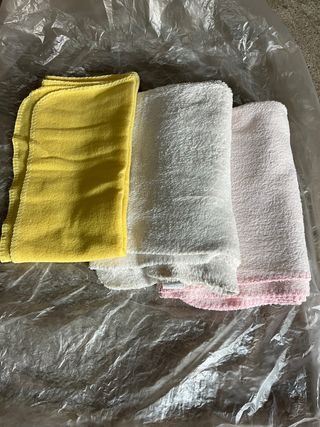 3 mantitas bebé suaves