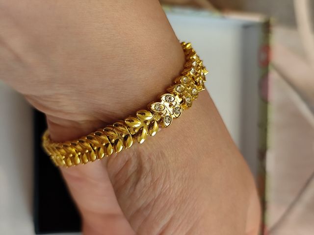 Pulseira com 18 k. pedras de ouro eliminadas