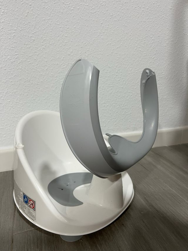 Asiento Baño Bebé - Blanco Gris